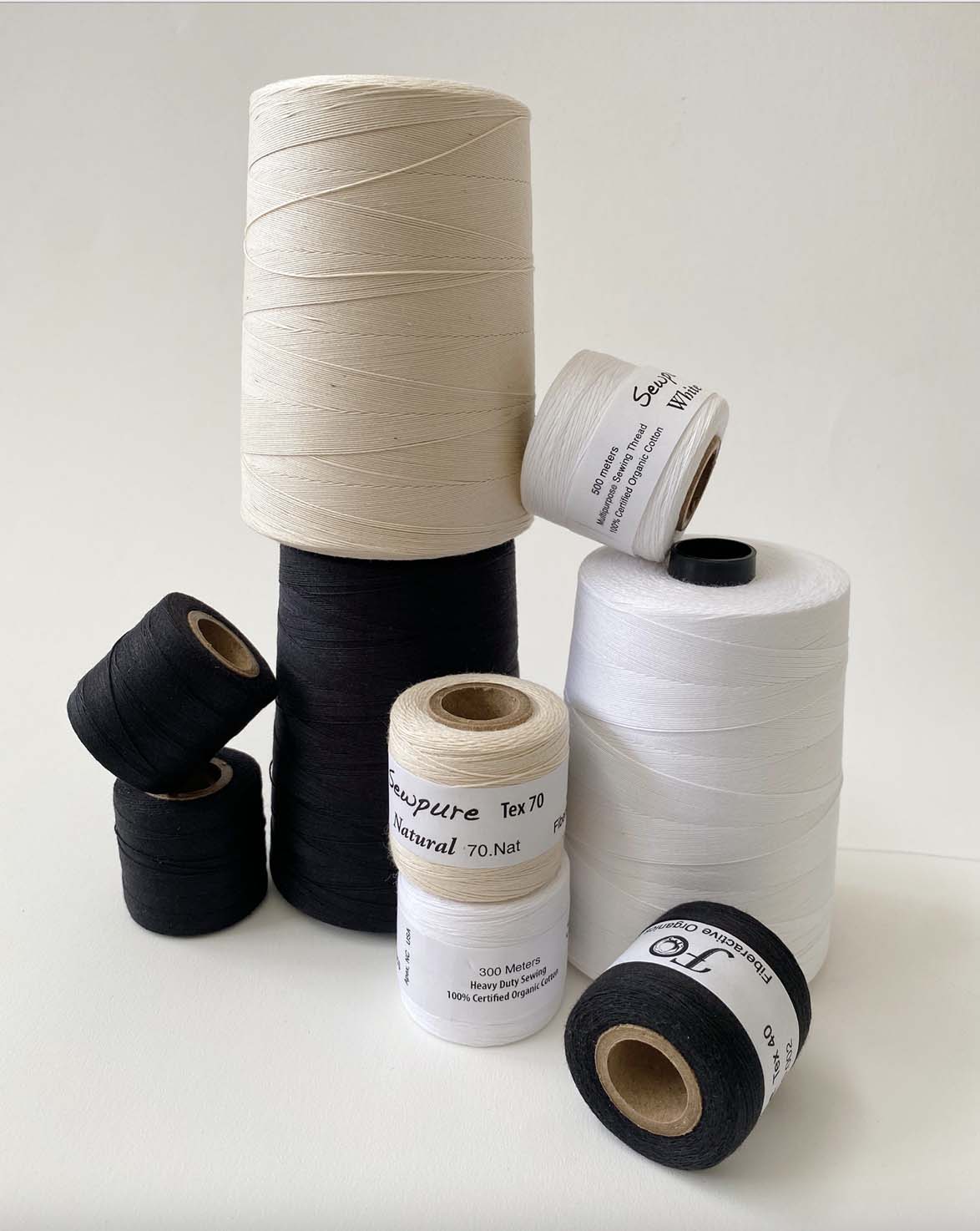 Fiberactive Organics  GOTS certified organic cotton sewing thread